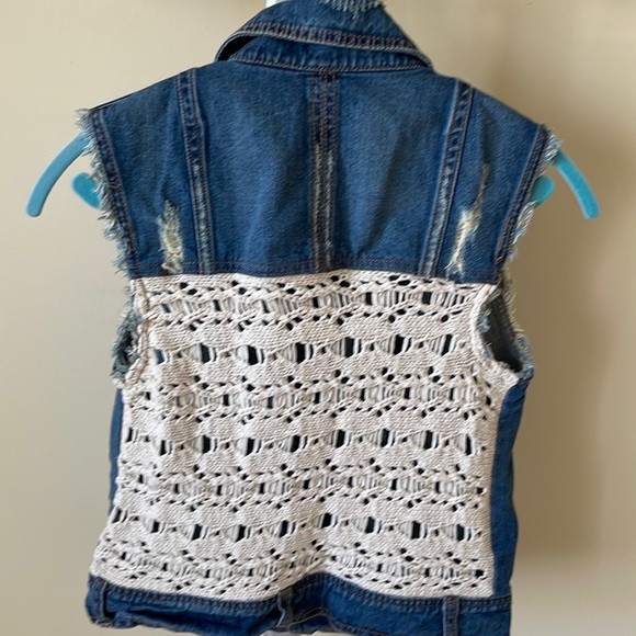 Free People boho denim vest, size S - Picture 4 of 9